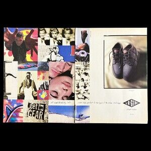 1992 La Gear Banyon Hiking Boot Shoe 2 Page Vintage Print Ad California Wall Art